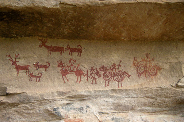 Nanuan Rock Paintings Chanderi Madhya Pradesh Nanuan Rock Paintings Chanderi Madhya Pradesh